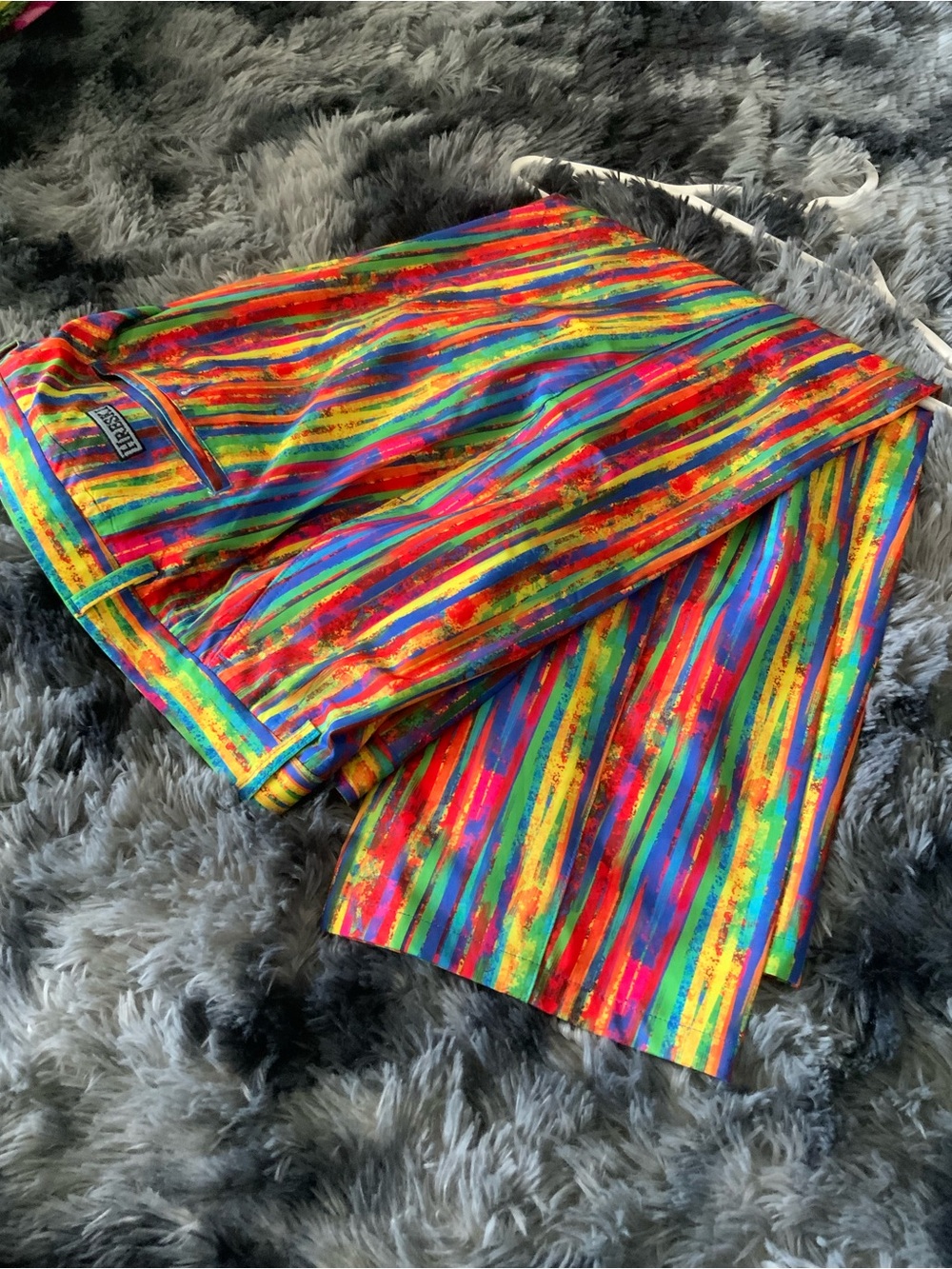 Vibrant Multicolor Stripe Men's Pants